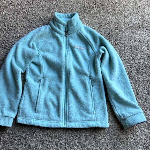 Columbia Light Blue Kids Fleece Jacket - Picture 1 of 4
